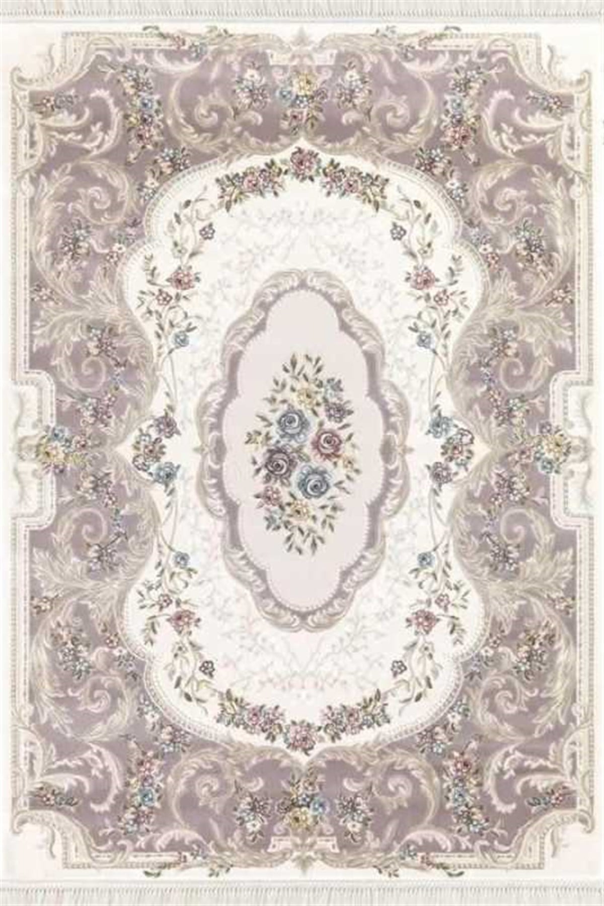 Merinos Oval halı 160x230 Prestij 15309 066 Mürdüm