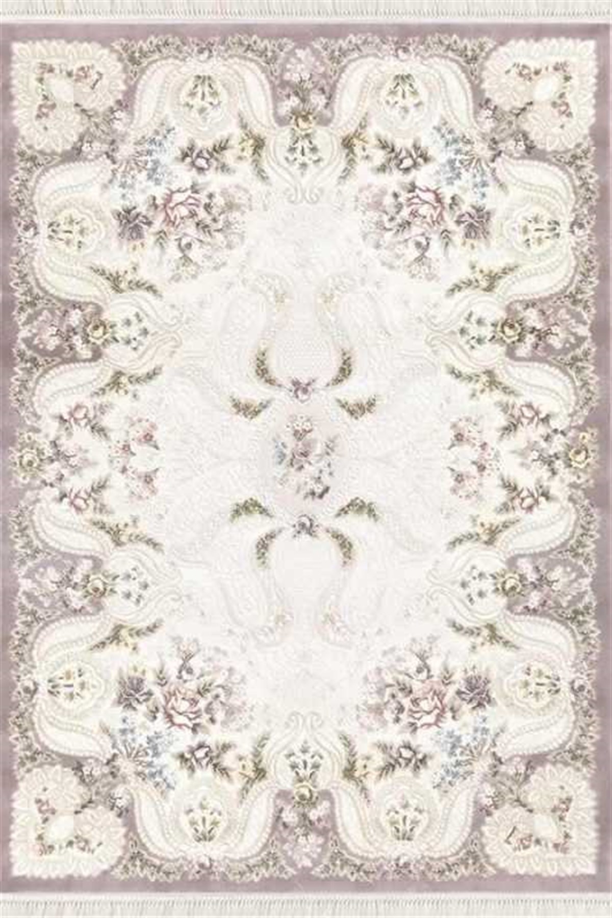 Merinos Oval Halı 160x230 Prestij 15366066 krem mürdüm