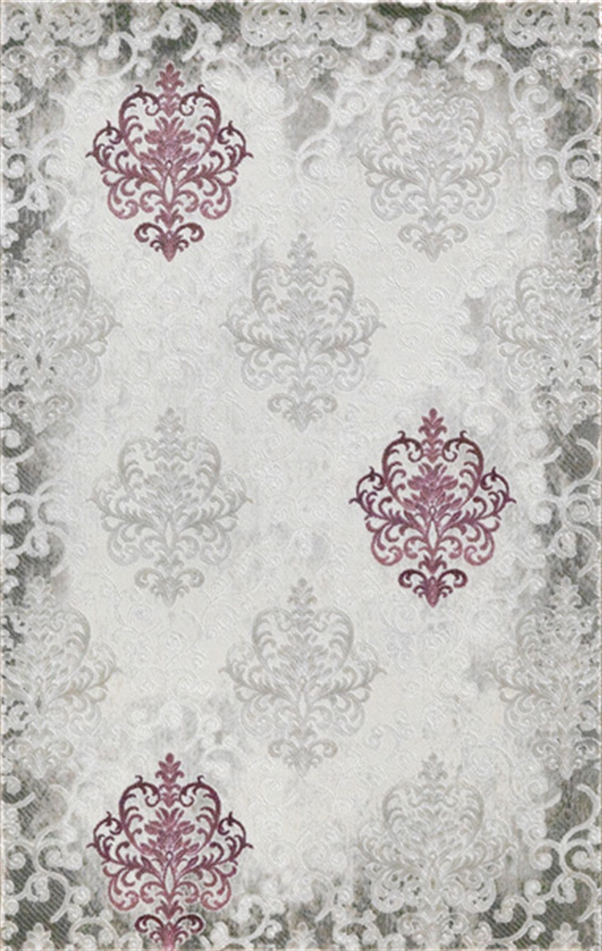Merinos Salon Halısı 170x250 Klasik E247 096 Krem Gri