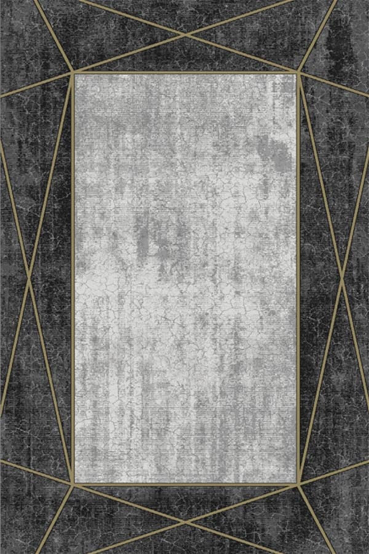 Merinos Salon Halısı 200x290 Rodin 34712 090 Gri Sarı