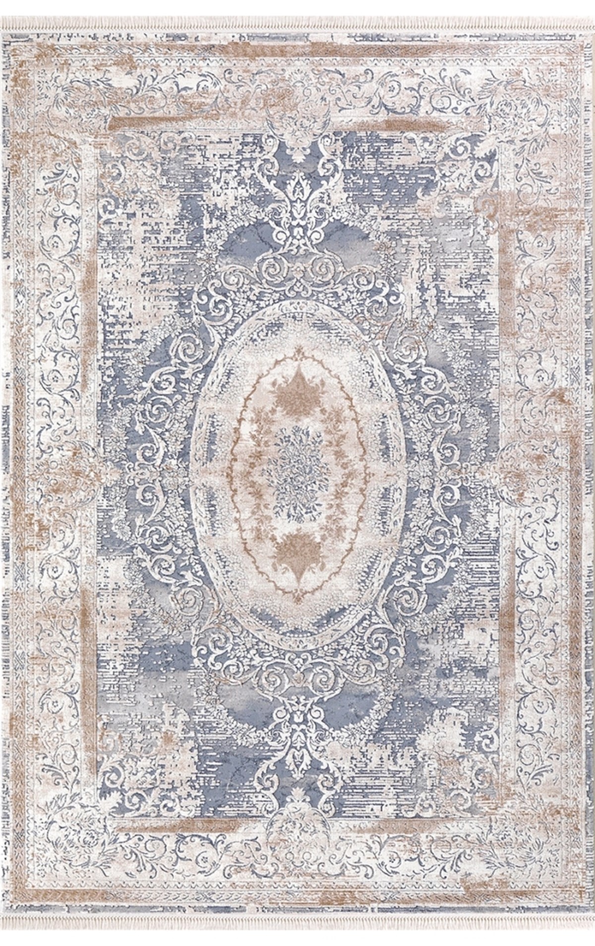 Padişah Salon Halısı 200x290 Santo 31881 035 Açık mavi Kahve