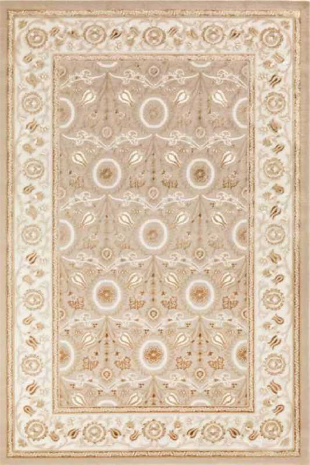 Dinarsu Daire Halı 150x150 Gold GD003060 Bej