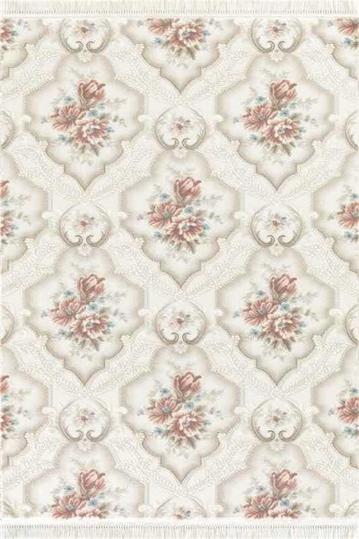 Dinarsu Oda Halı 125x200 Viyana VY017 060 Krem Pembe