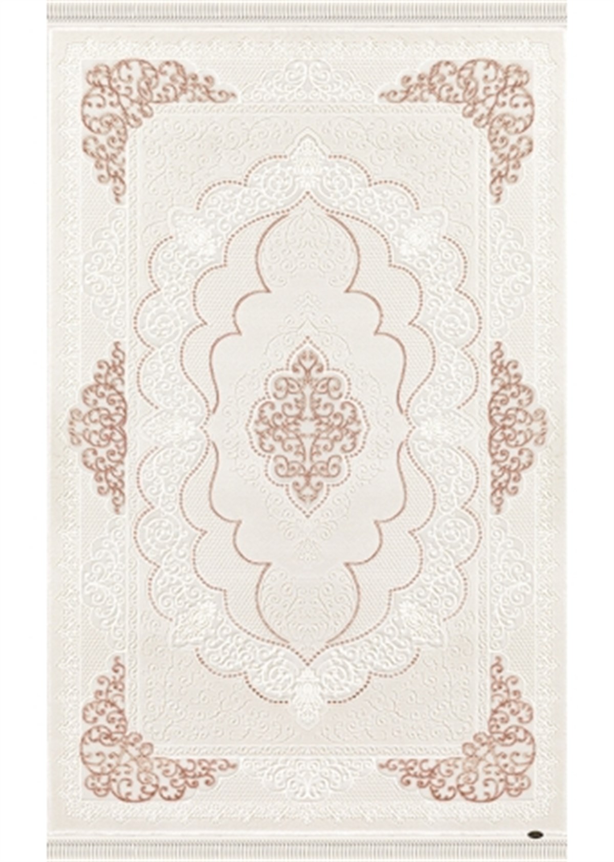 Dinarsu Oval Halı 150x233 Gold GD004660 Krem