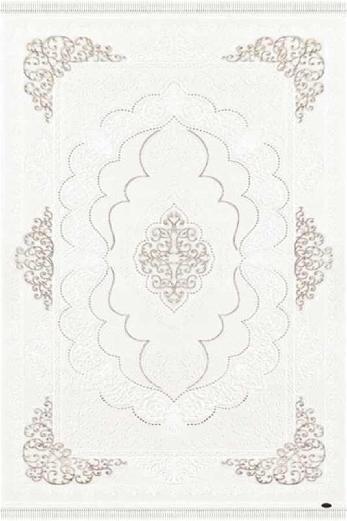 Dinarsu Oval Halı 80x300 Gold GD004670 Krem