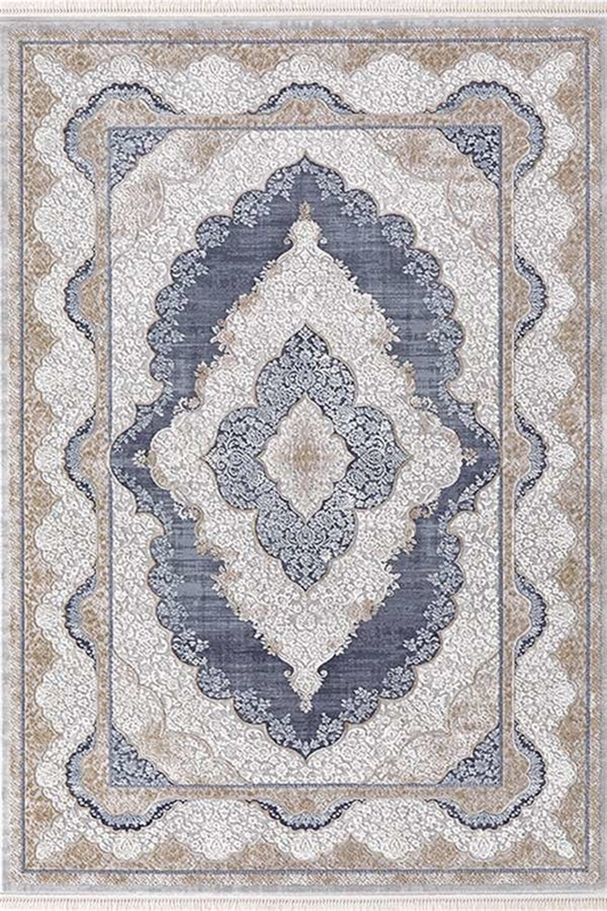 Efsane Salon Halı 200x290 Esmira 31893 035 Vizon Mavi