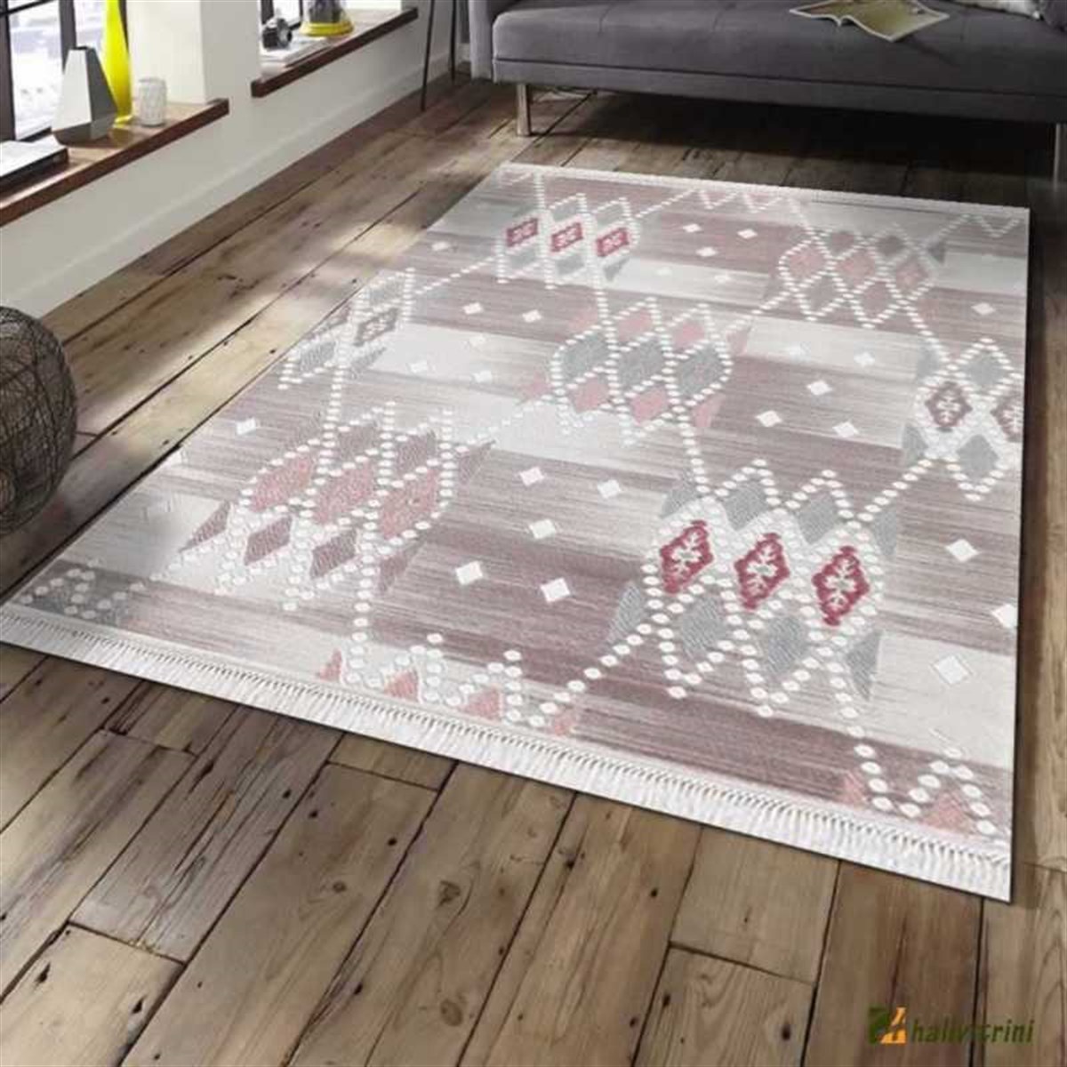 Efsane Salon Halı 200x290 Ihlara HR003065 Krem Renkli