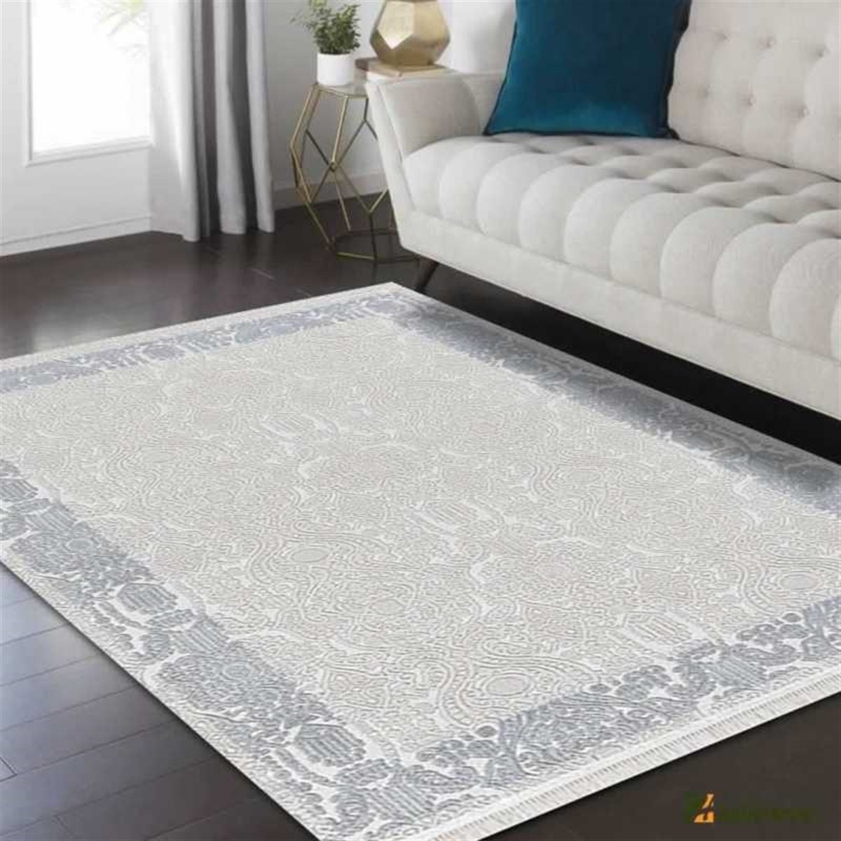 Efsane Salon Halı 200x290 Ihlara HR009063 Bej Mavi