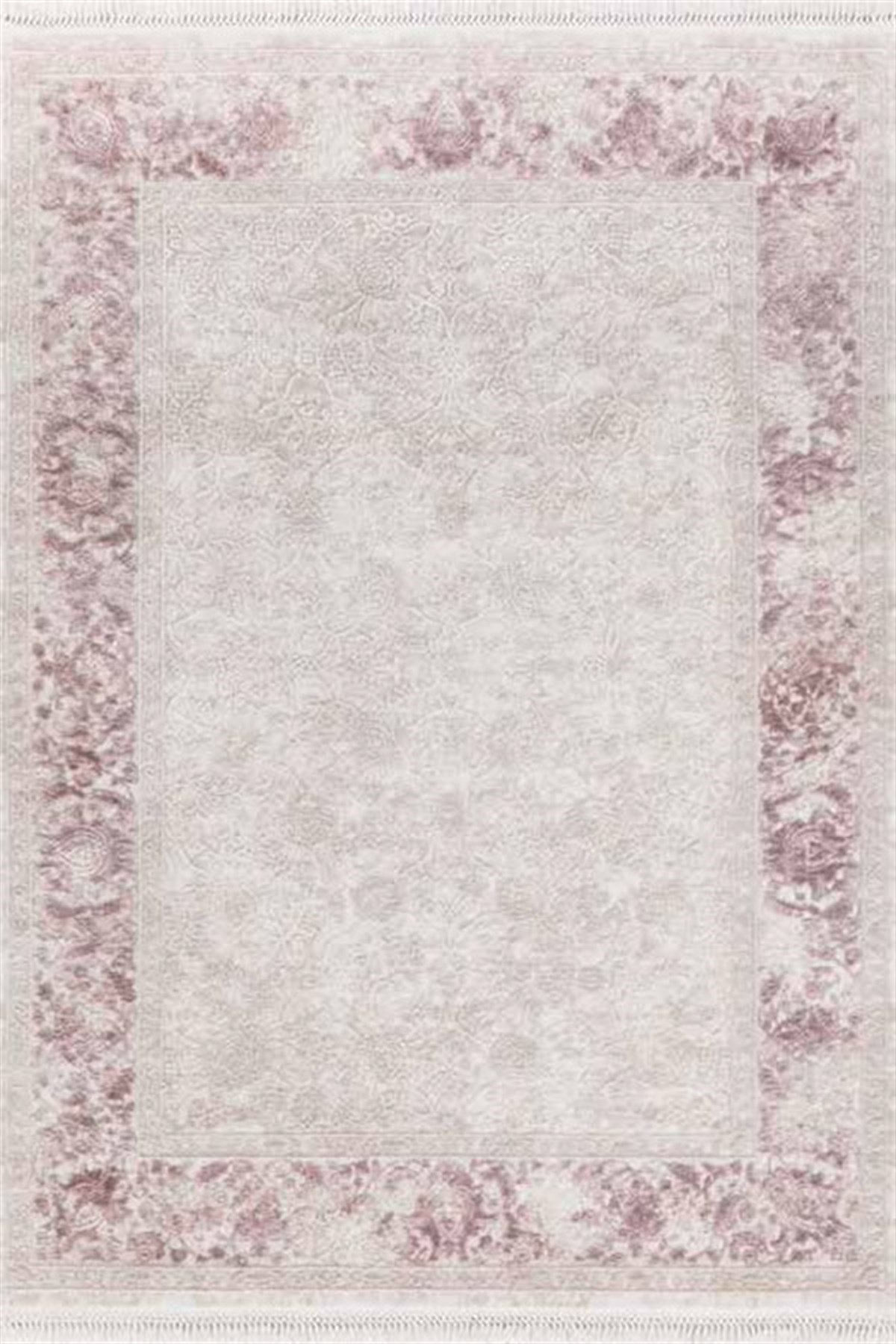 Flora Yolluk Halısı 100x200 Ayşıl 4686A Pembe