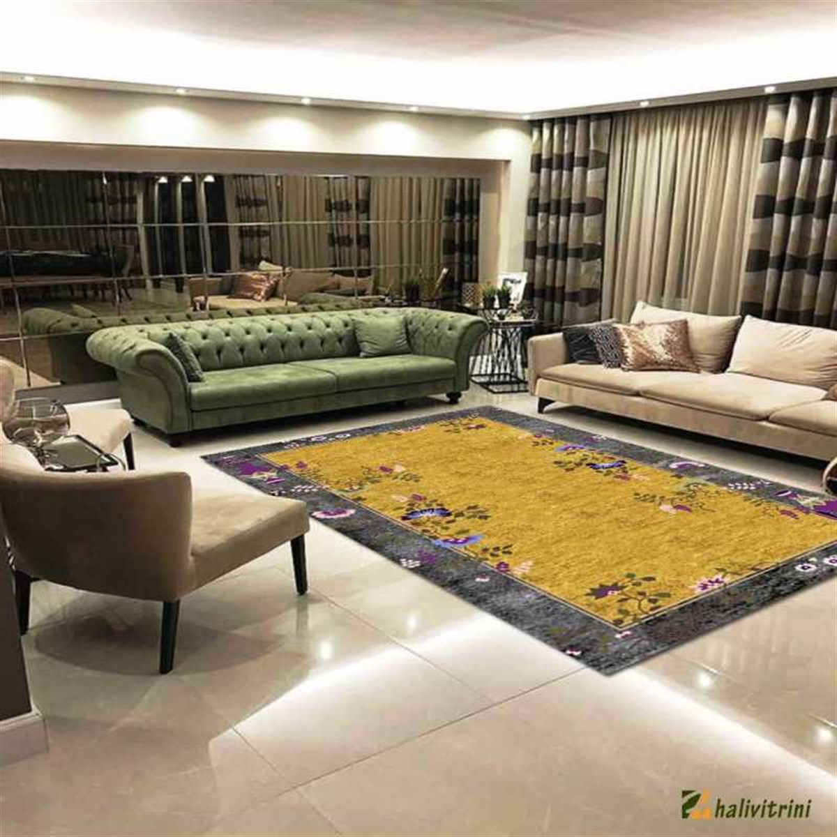 Hitit Oval Halı 160x230 Lidya Lüx 4108