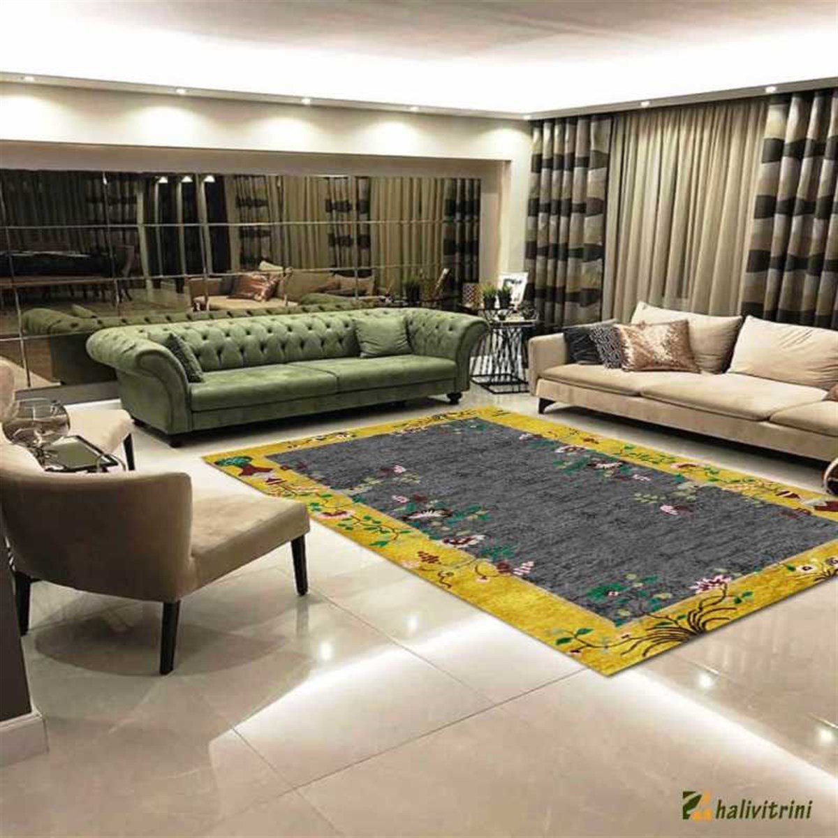 Hitit Oval Halı 160x230 Lidya Lüx 4109