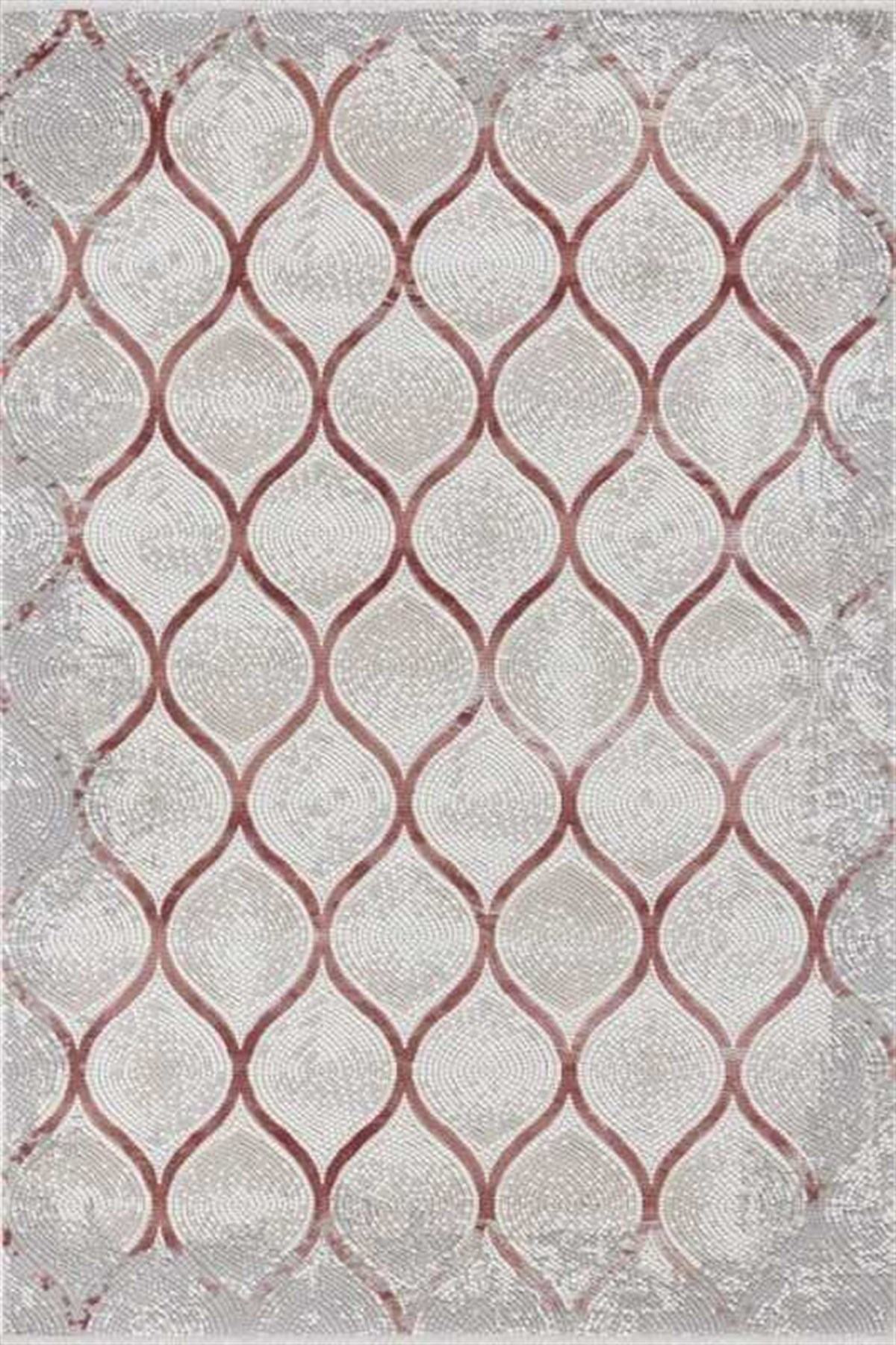 Merinos Oda Halısı 125x200 Therapy 19111 010 Bordo Gri