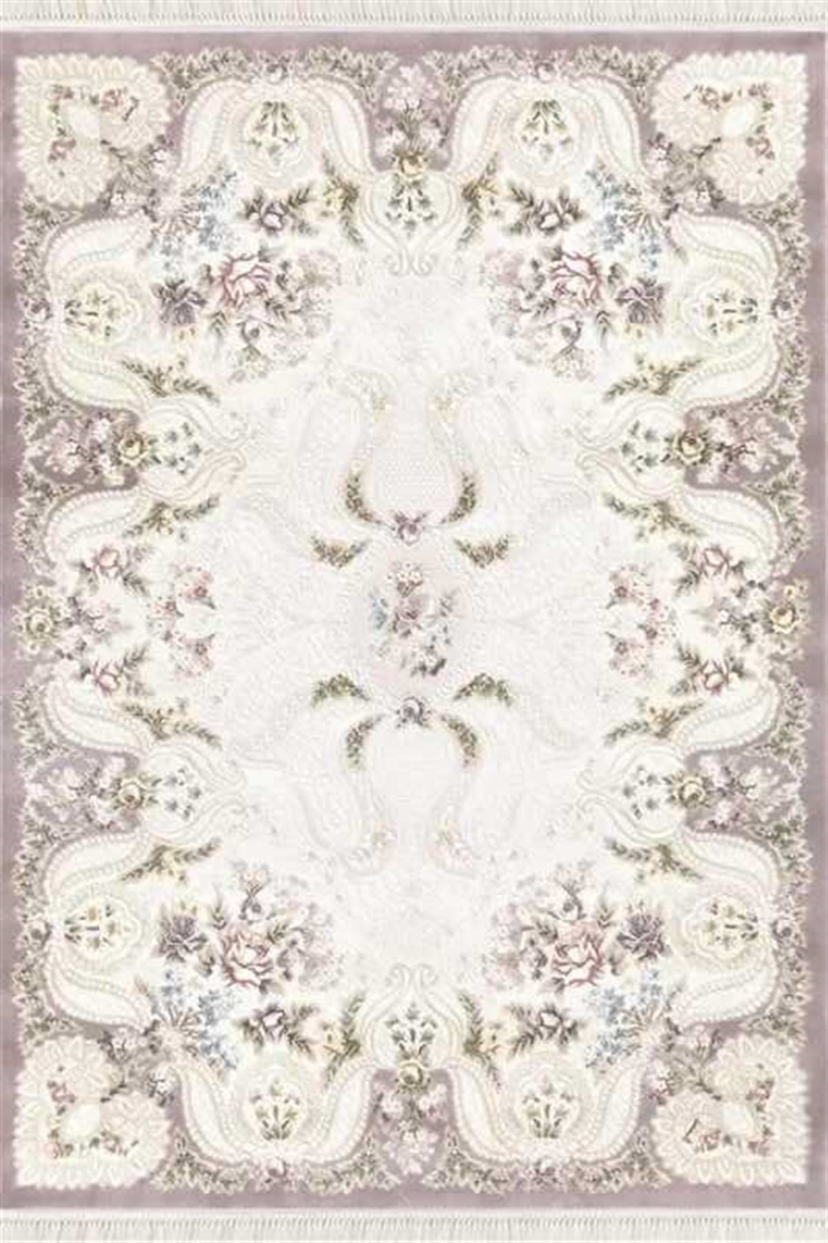Merinos Oval Halı 160x230 Prestij 15366066 krem mürdüm