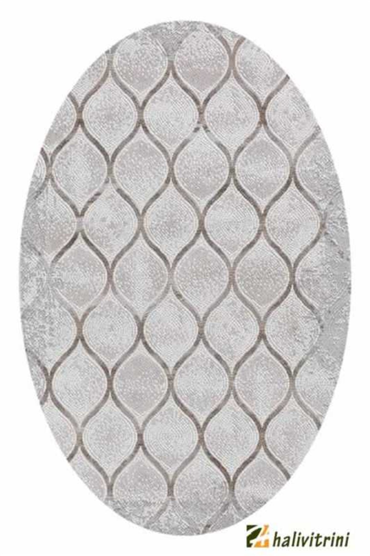 Merinos Oval Halı 160x230 Therapy 19111 080 gri vizon