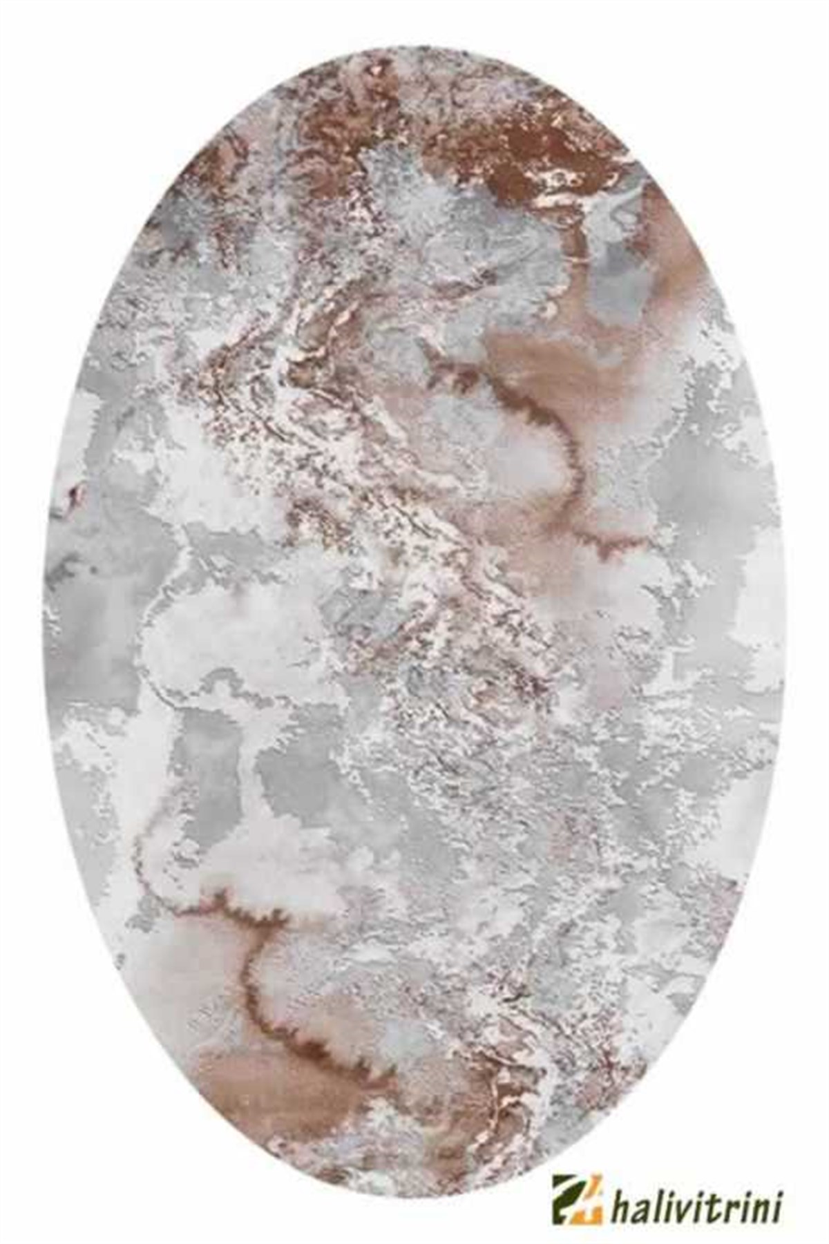 Merinos Oval halı 160x230 Therapy 19112 020 Gri Vizon