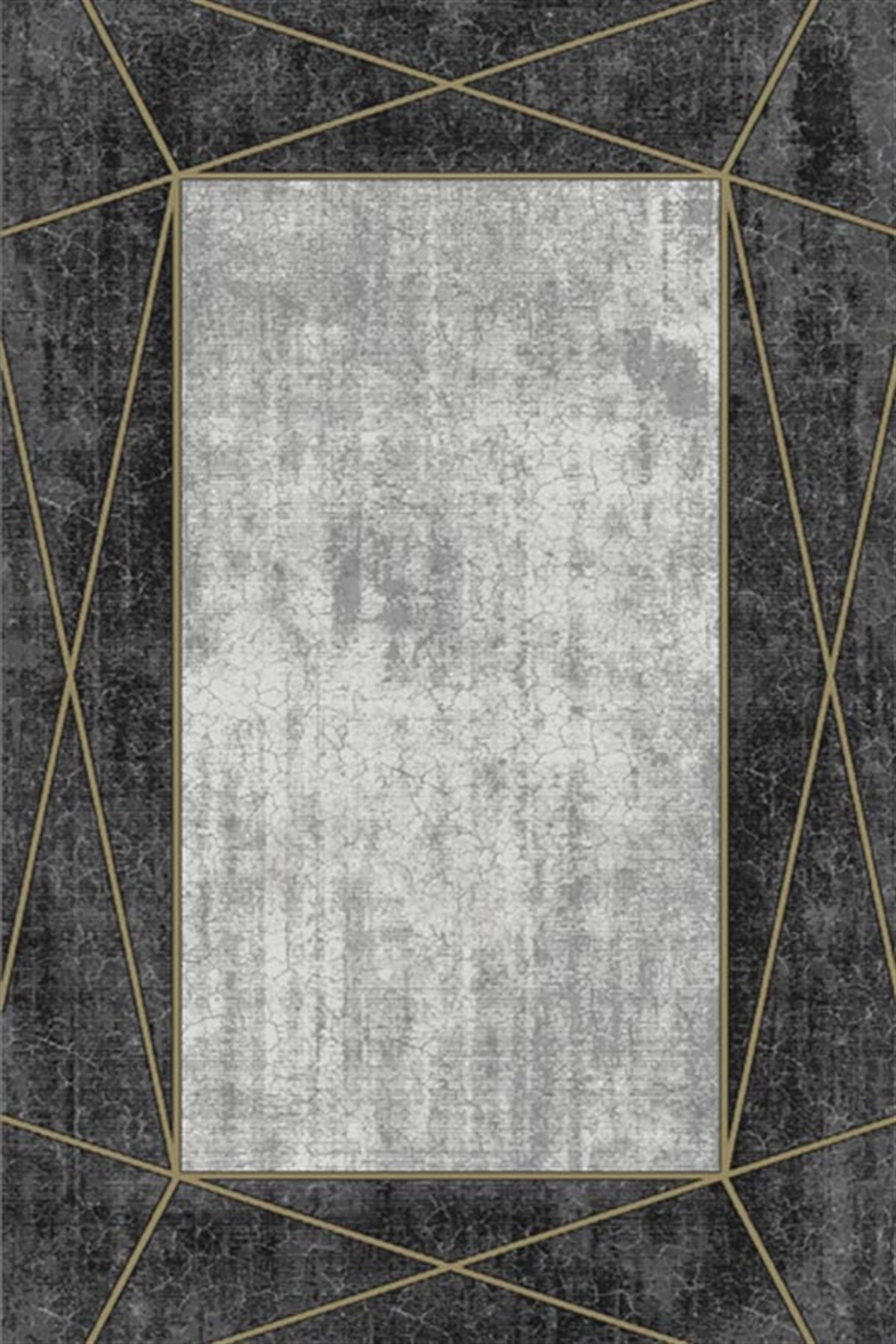 Merinos Salon Halısı 200x290 Rodin 34712 090 Gri Sarı