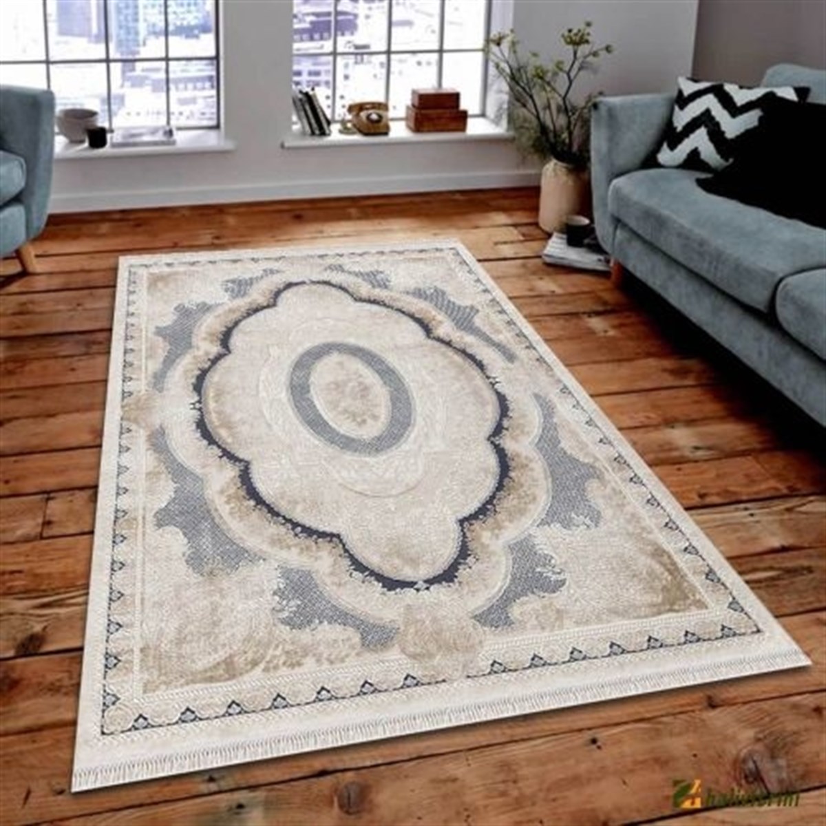 Merinos Yolluk Halısı 100x300 Rodin 19774 035 Mavi