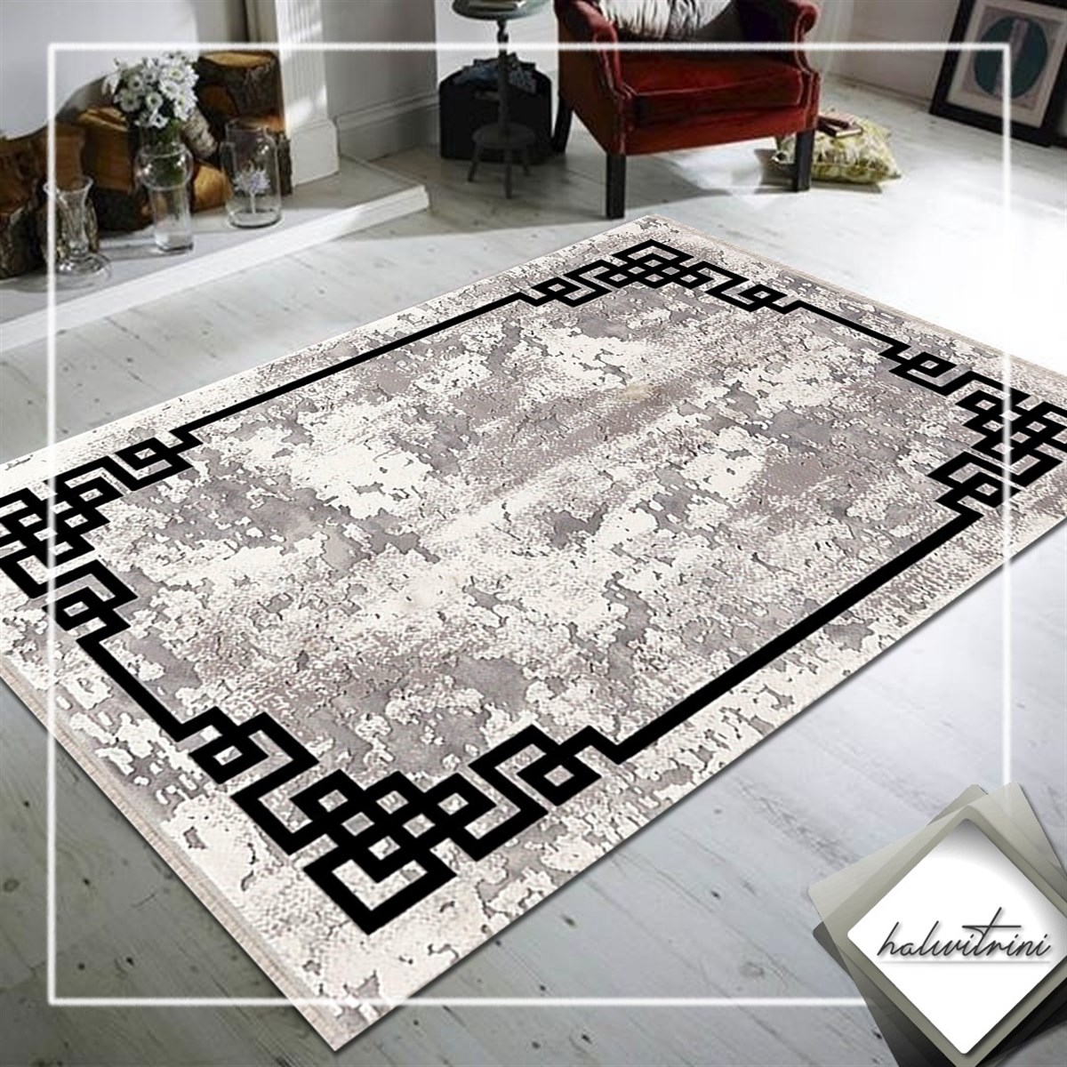 Padişah Oda Halısı 160x230 Eternity 33262 090 Siyah