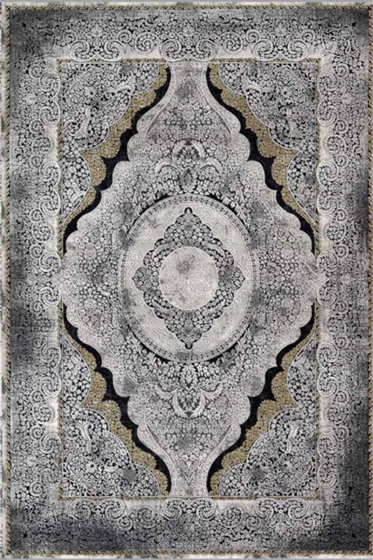 Padişah Oda Halısı 160x230 Santo 31883 090 Gri Sarı