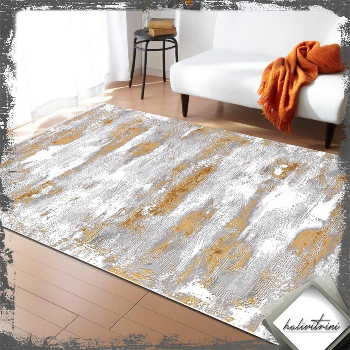 Padişah Salon Halısı 200x290 Eternity 31971 075 Gri Bej