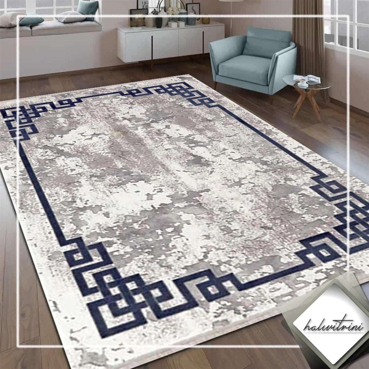 Padişah Yolluk Halısı 80x300 Eternity 33262 030 Mavi