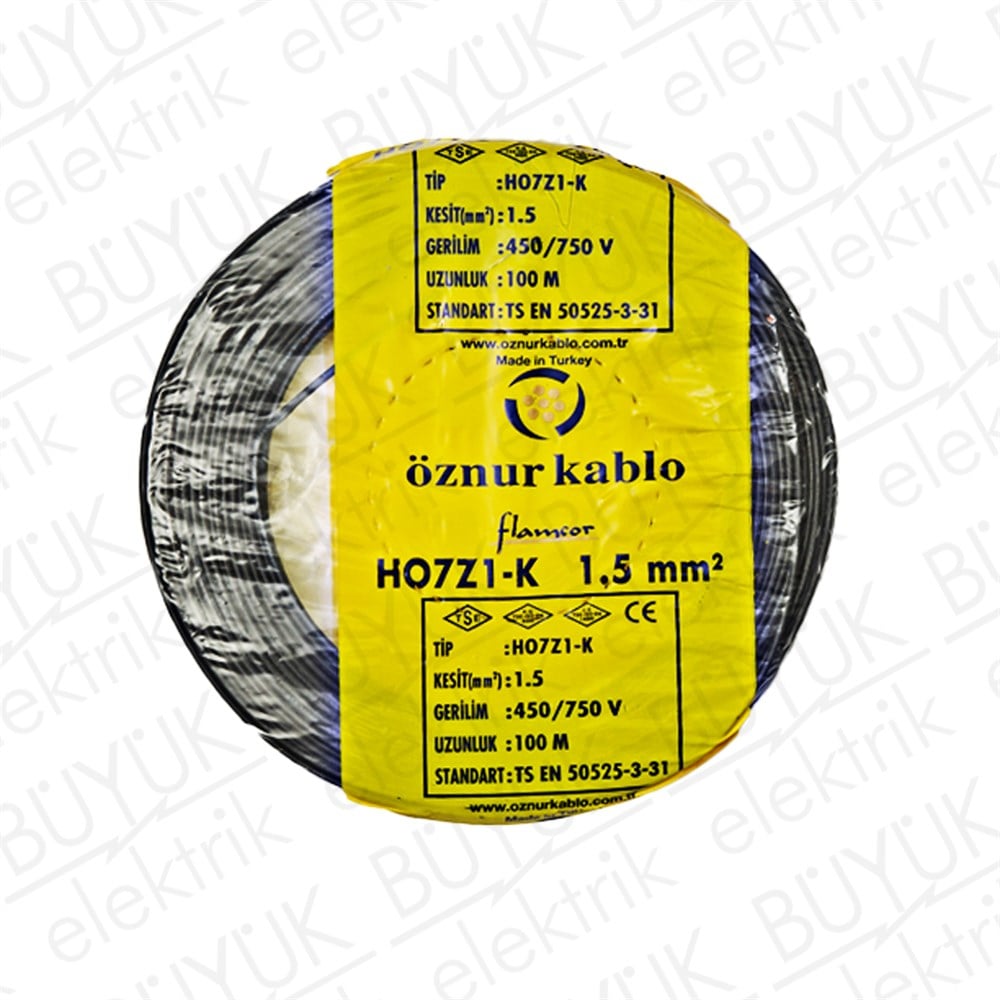 1,5 NYAF HFFR KABLO SİYAH buyukelektromarket.com Öznur