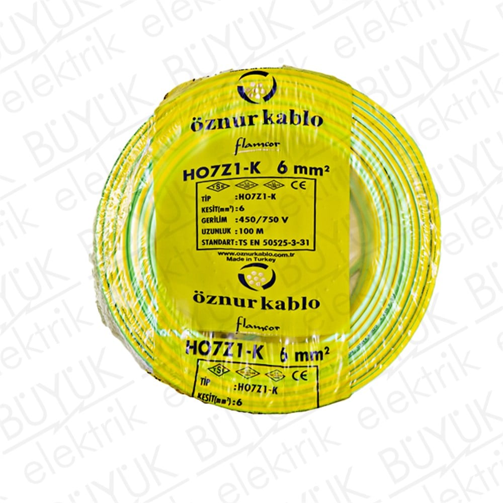 6mm NYAF HFFR SR/YŞ  KABLO buyukelektromarket.com Öznur