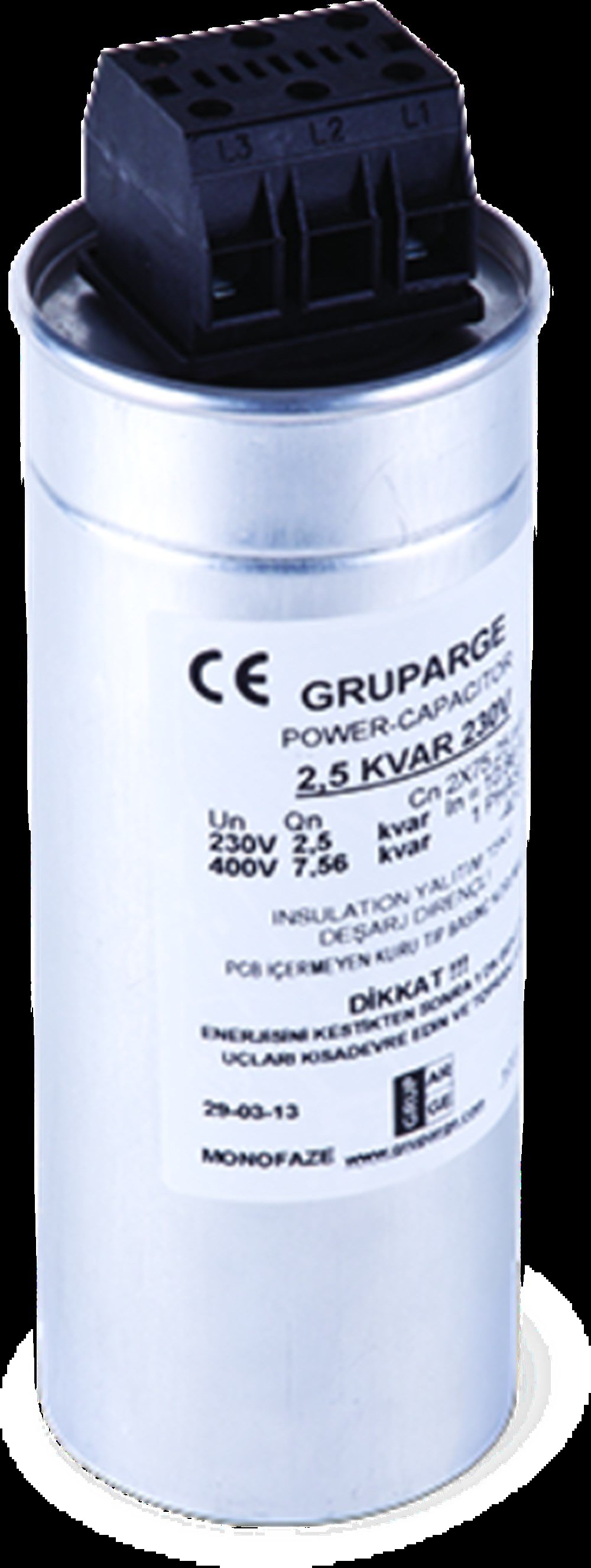 18.6/22.5 kVAr (400V/440V) KONDANSATÖR buyukelektromarket.com Grup Arge