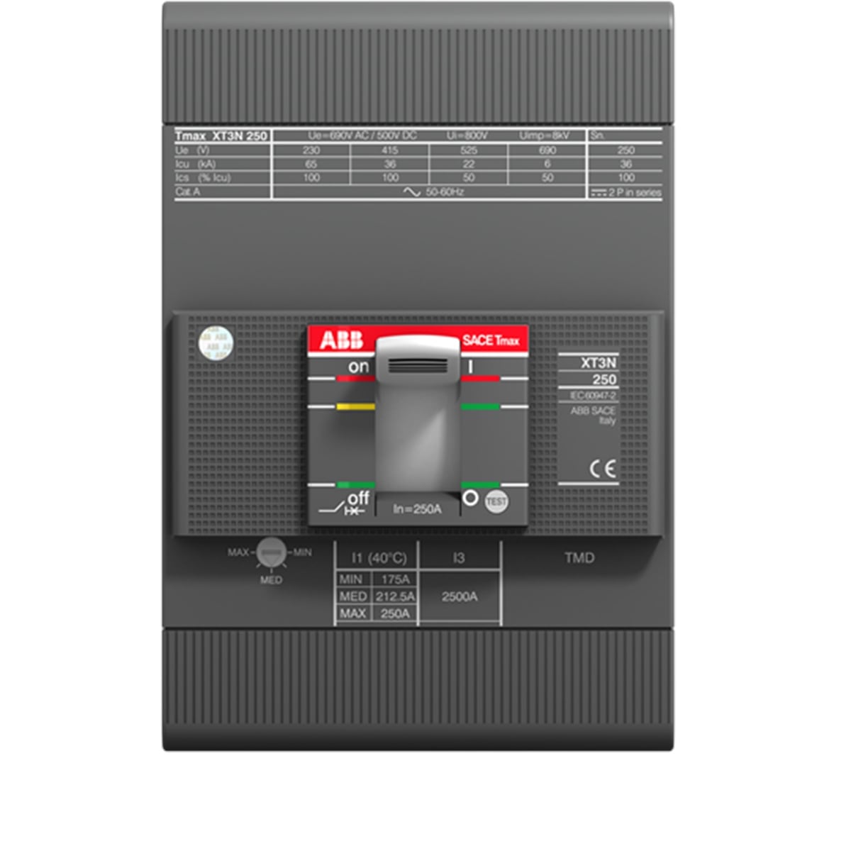 3*250A 36kA TMD Kompakt Tip Devre Kesici buyukelektromarket.com ABB