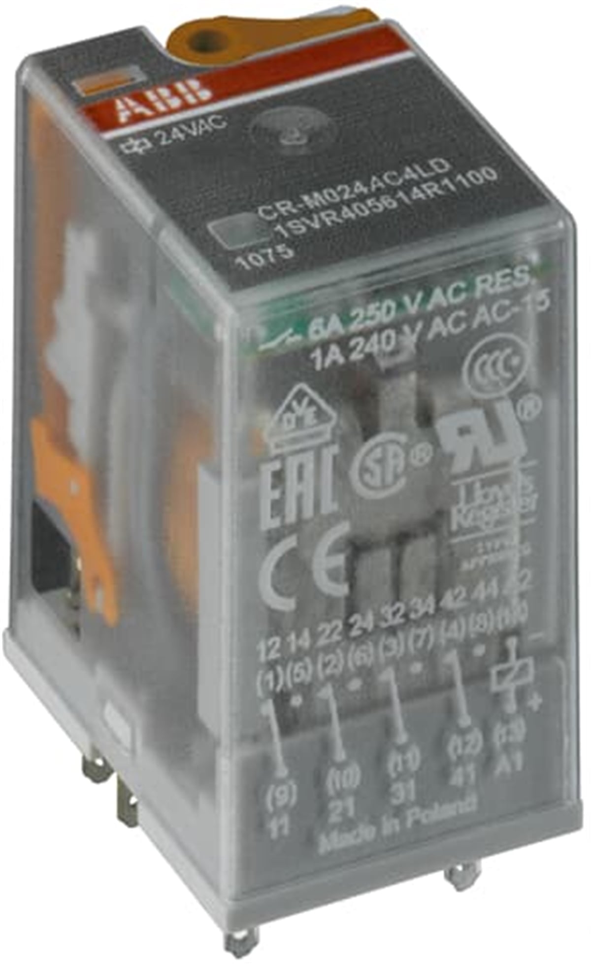 CR-M024AC4, Kontak : 4 A/K, Minyatür Röle buyukelektromarket.com ABB