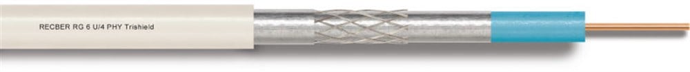 RG 6 U/4 PHY-HF Cu/CuSn Trishield Class A+ Euro-Cl buyukelektromarket.com RECBER
