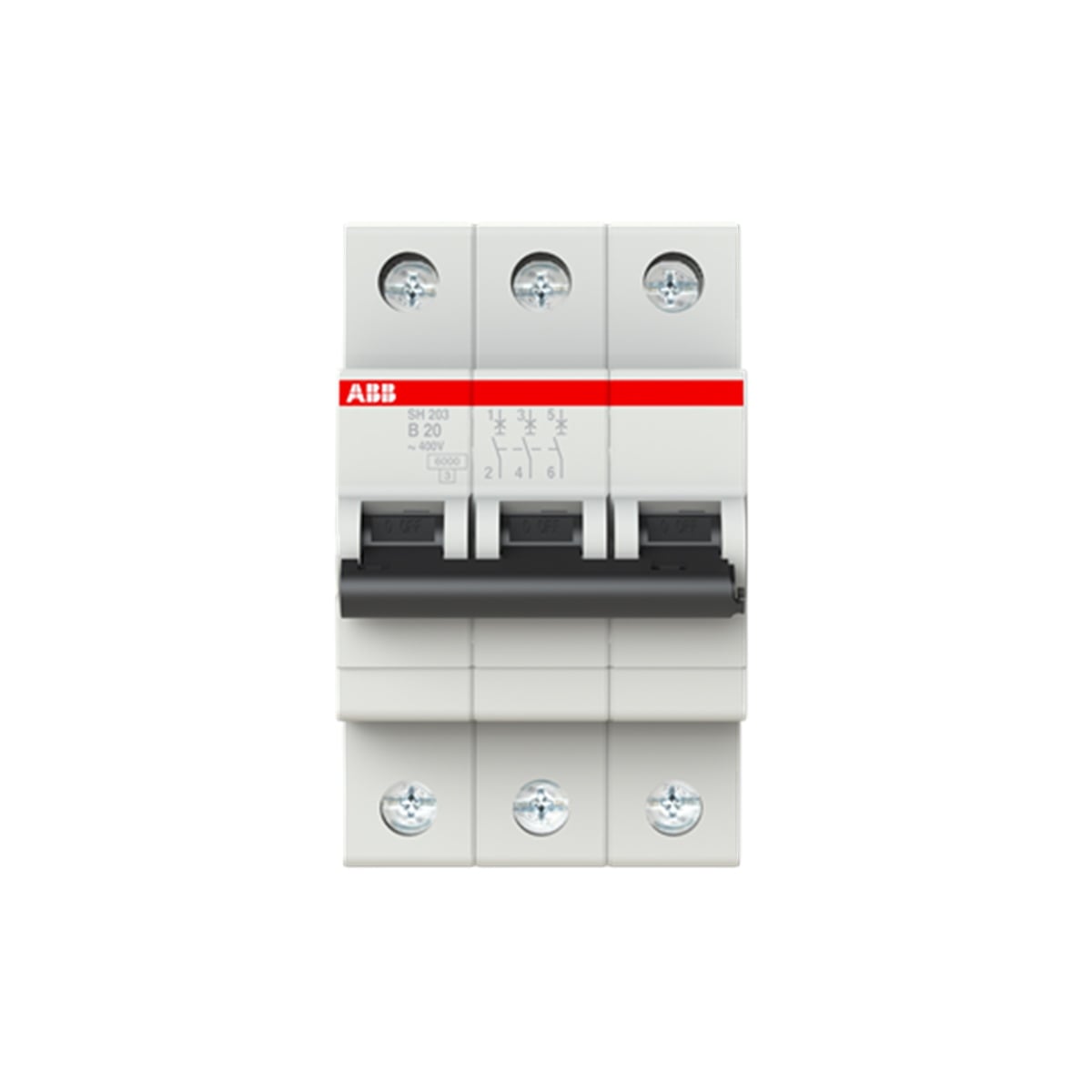 SH 203-B 20 3*20A 6kA B Tipi Otomatik Sigorta buyukelektromarket.com ABB