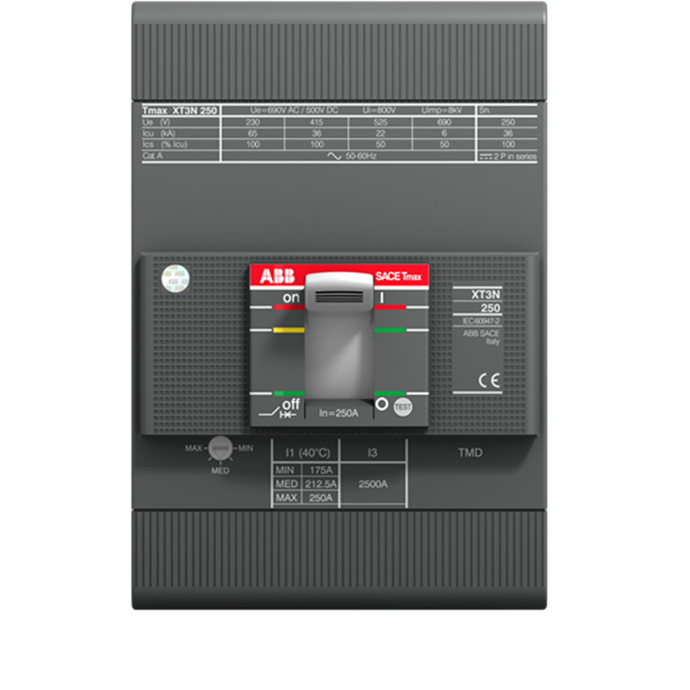 XT3S 250 MA200 Im=1200...2400 3p F F buyukelektromarket.com ABB