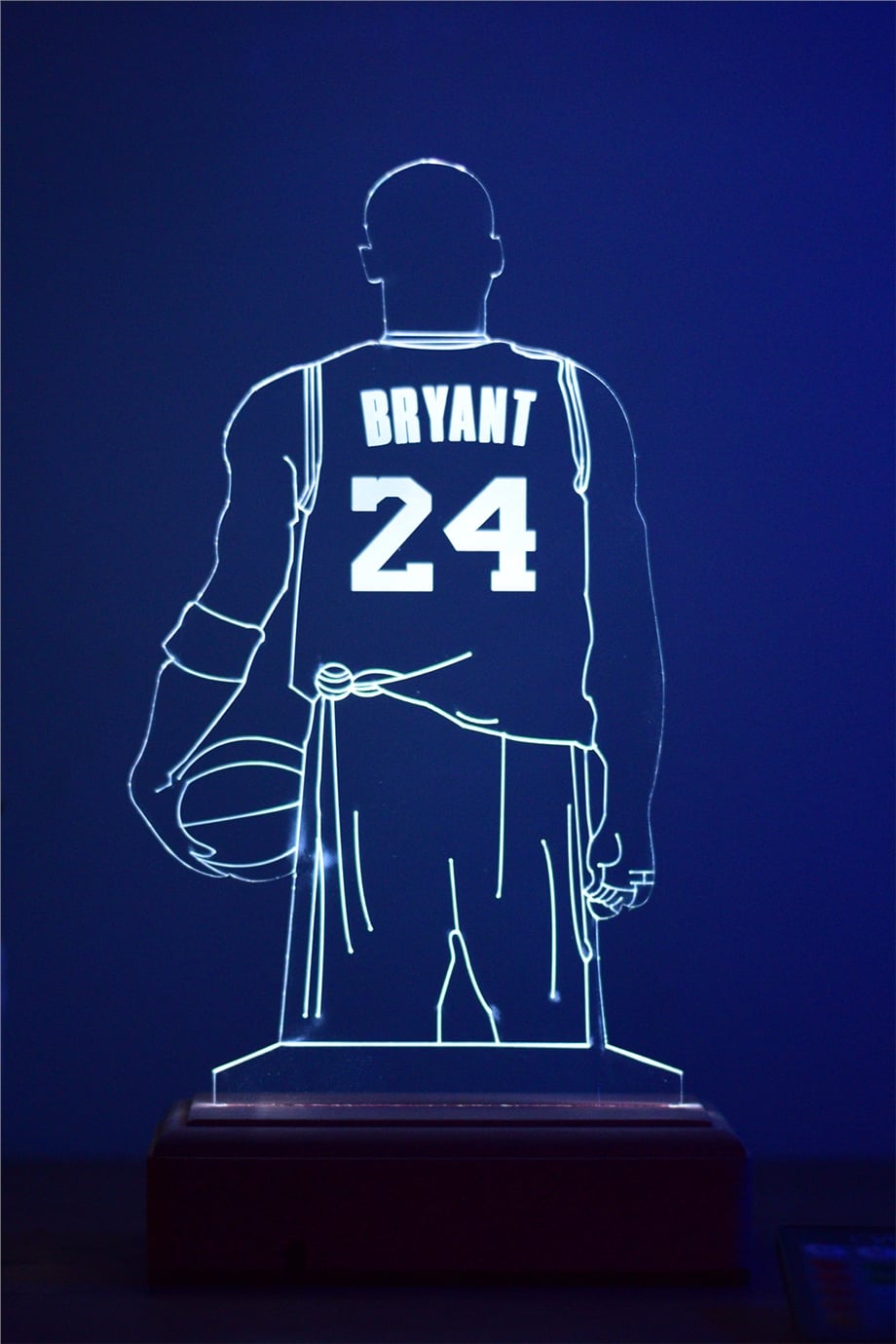 3D Kobe Bryant 16 Renkli Gece Lambası
