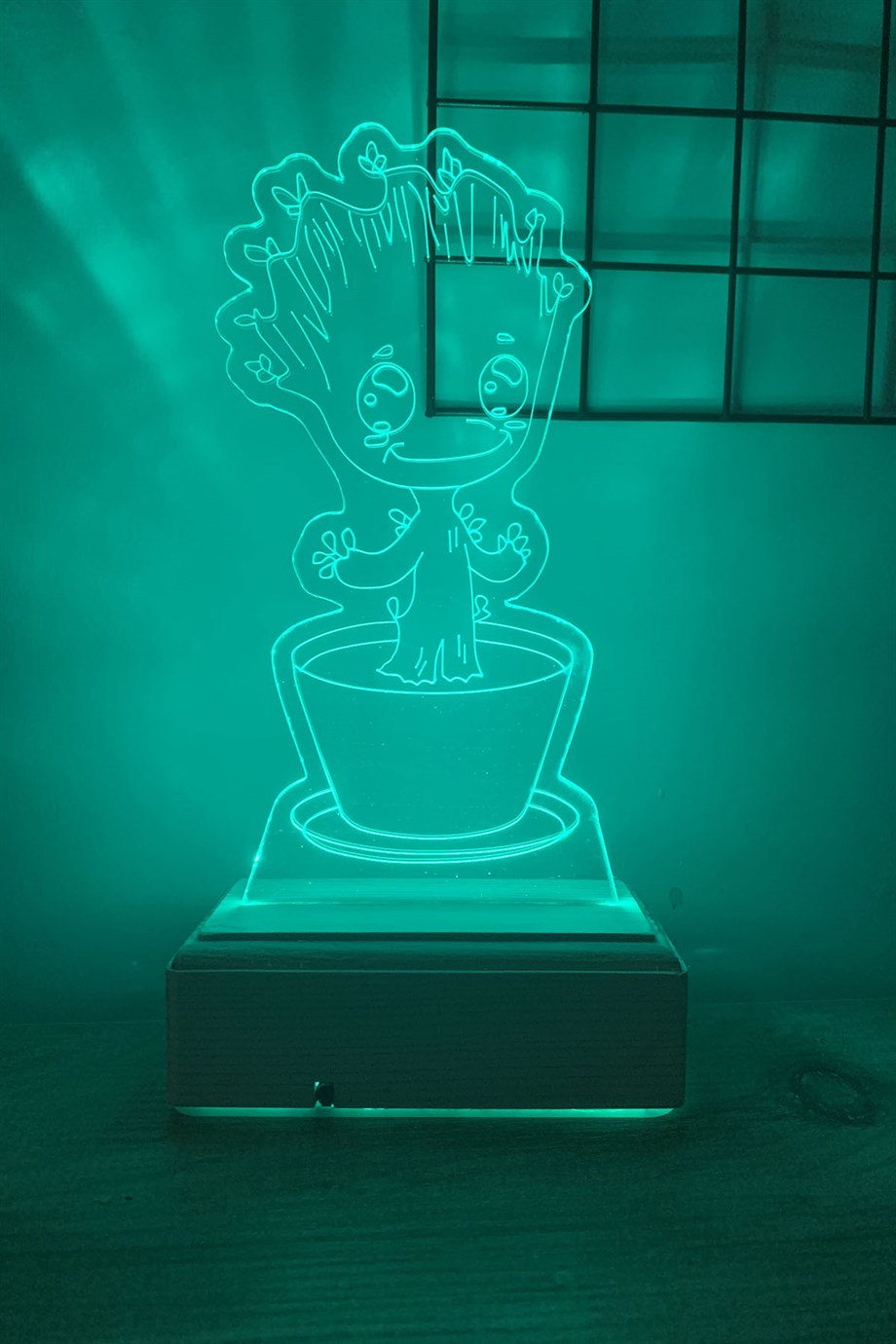 Baby Groot 16 Renk Gece Lambası
