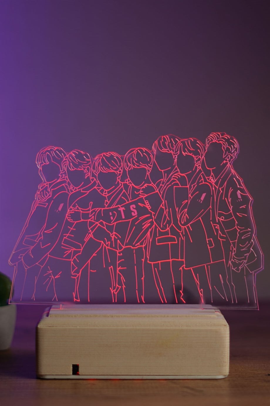 BTS Bangtan Boys Bts Army 16 Renk Gece Lambası