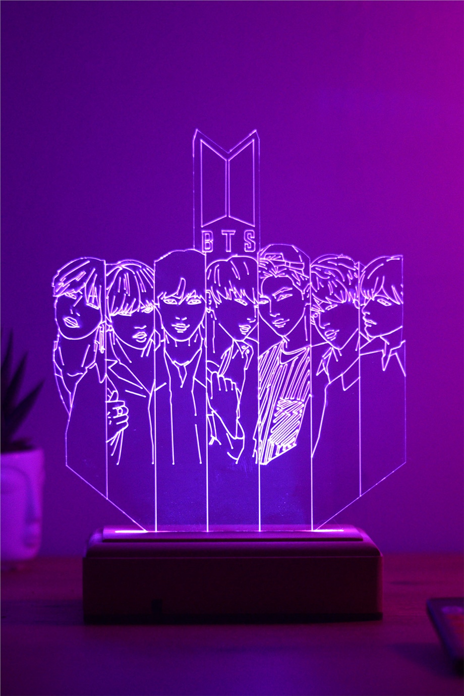 Bts Bangtan Boys Bts Army V2 16 Renk Gece Lambası