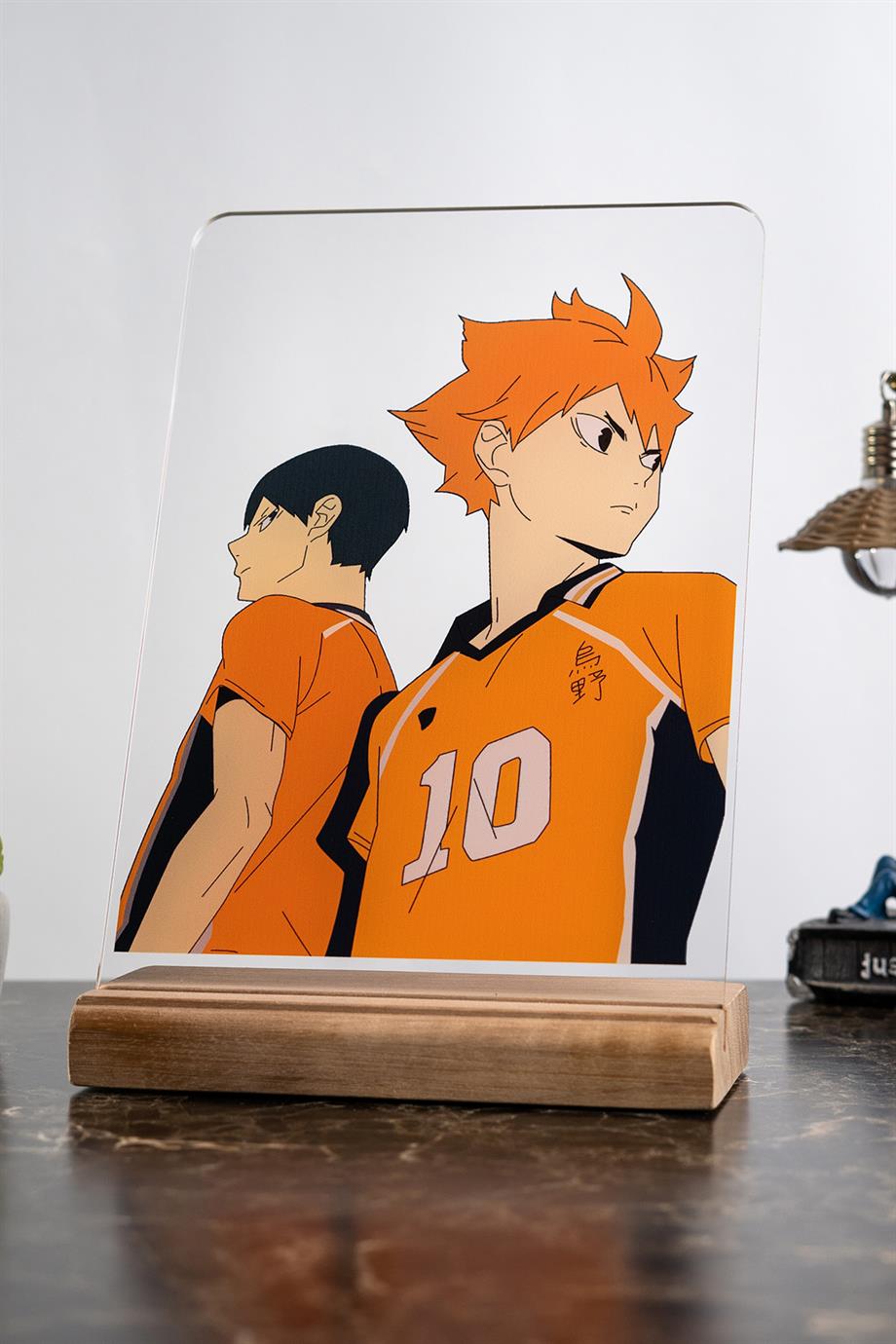 Haikyuu Ev Dekoru kageyama hinata Anime Severlere Hediyelik Masa Süsü