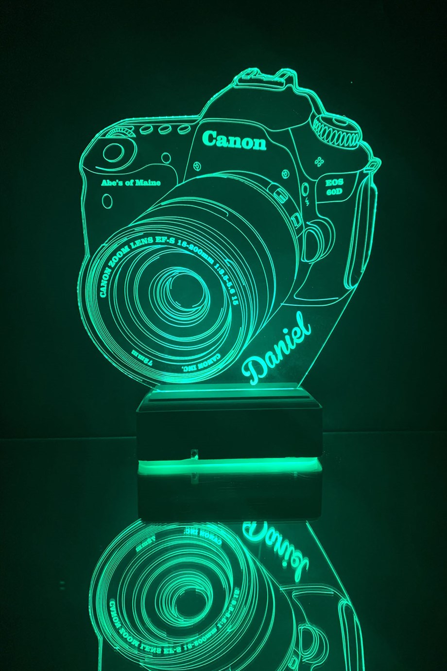 Kişiye Özel CANON Fotoğraf Makinesi 16 Renk Dekoratif Lamba