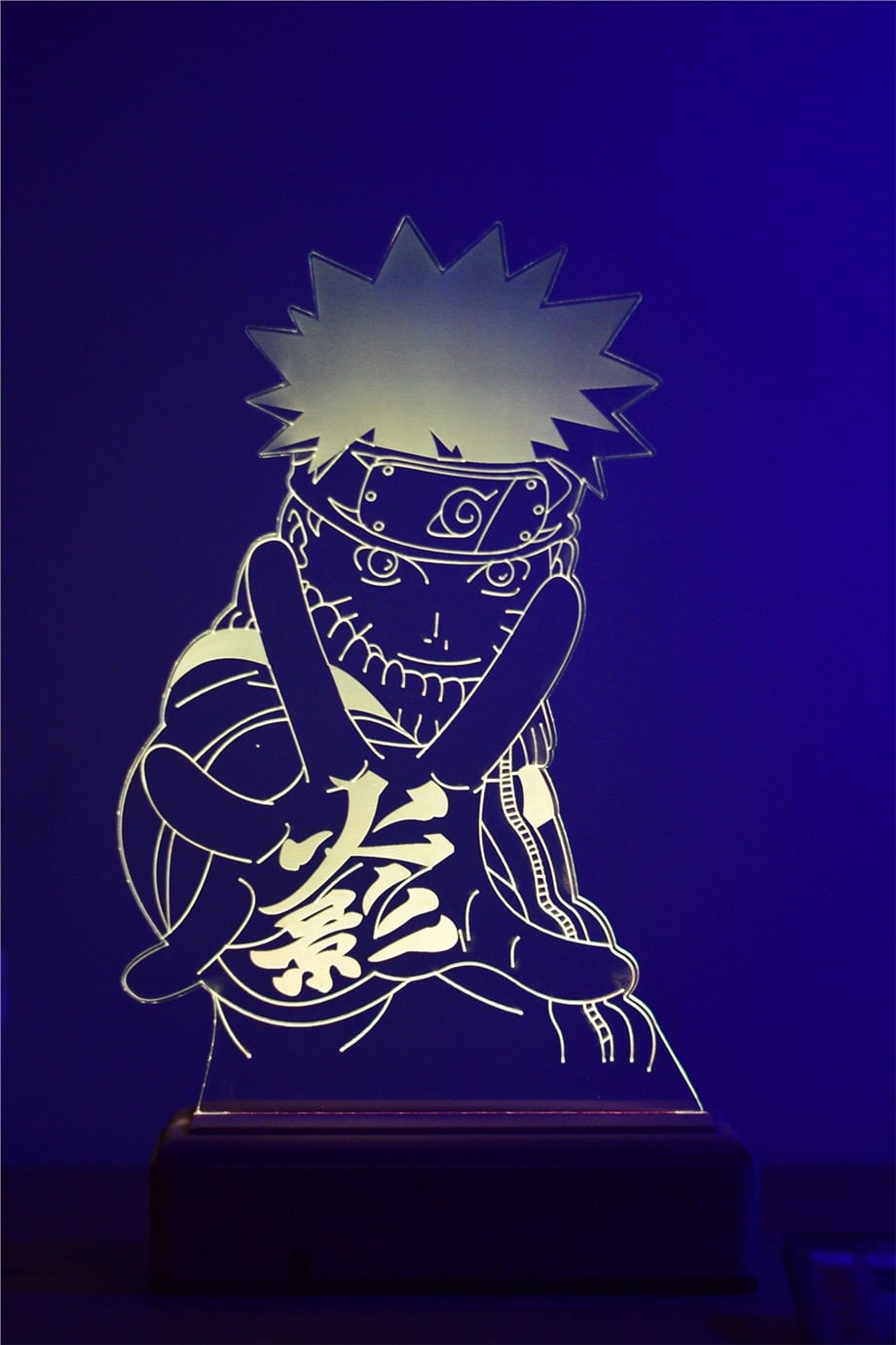Naruto Uzumaki 3D 16 Renk Gece Lambası
