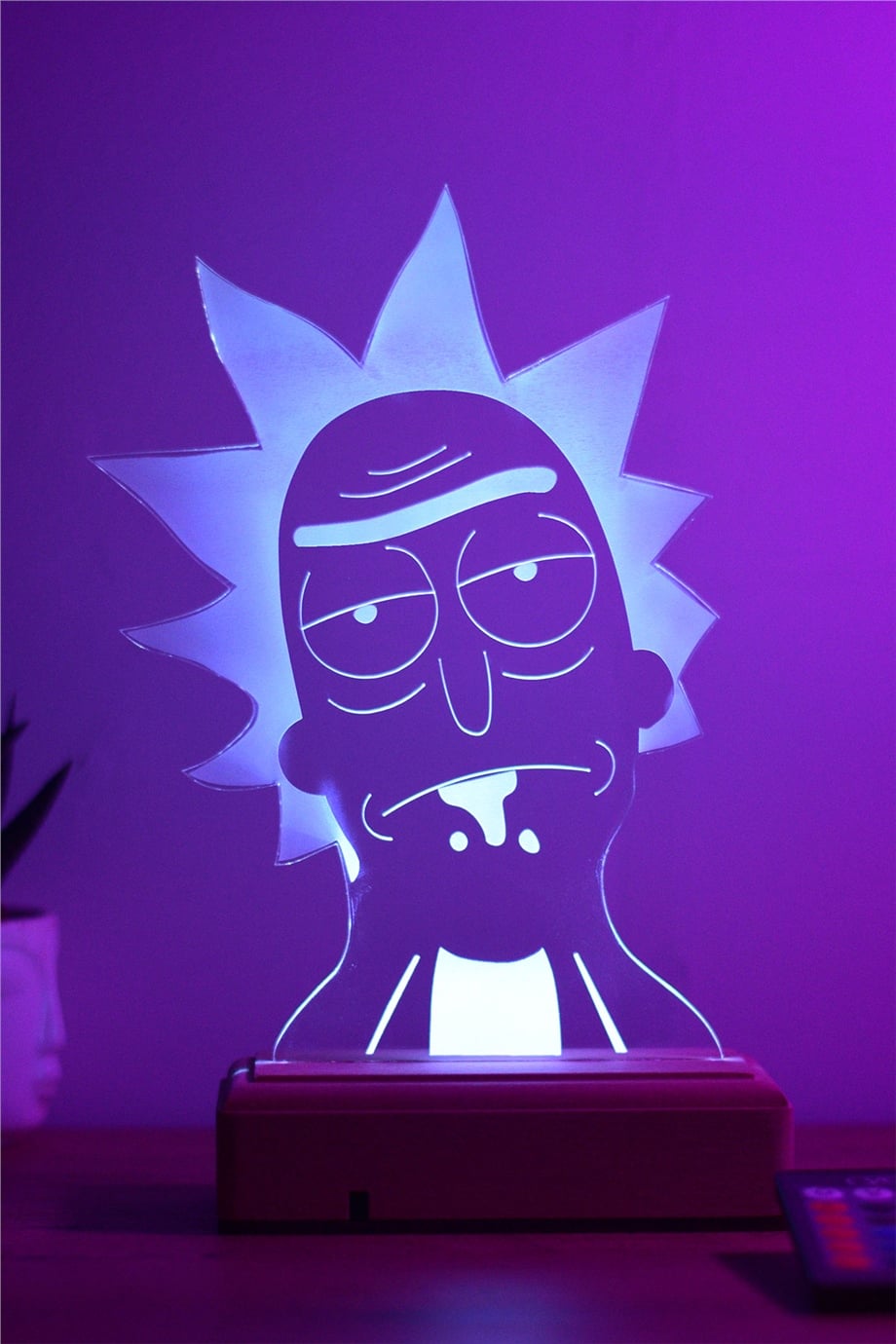 Rick And Morty - Rick - 3D 16 Renk Gece Lambası