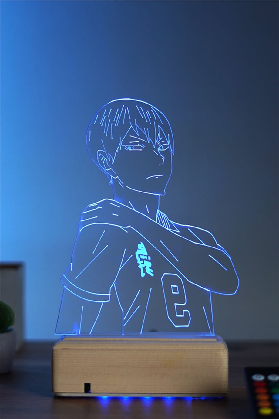 Tobio Kageyama Haikyuu 16 Renk Anime Gece Lambası