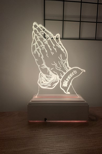 3D Blessed 16 Renk Gece Lambası