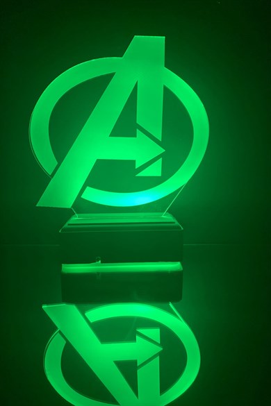 Avengers 16 Renk Dekoratif Lamba