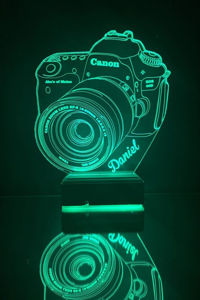 Kişiye Özel CANON Fotoğraf Makinesi 16 Renk Dekoratif Lamba