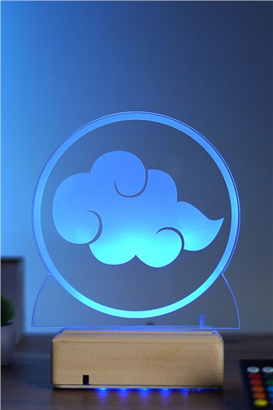 Naruto Akutsuki Cloud 16 Renk Anime Gece Lambası