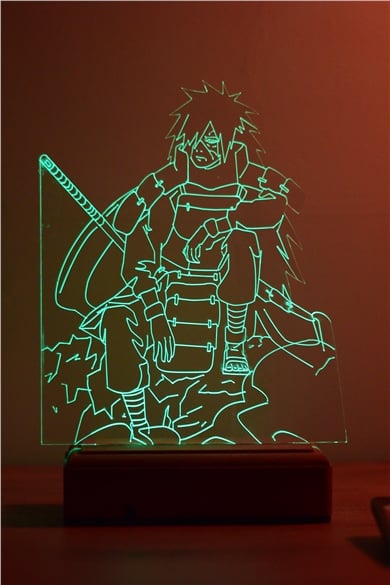Naruto - Madara Uchiha 16 Renk Anime Gece Lambası