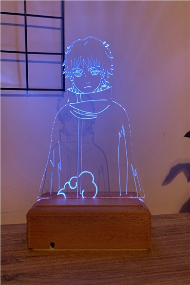 Naruto - Sasori 16 Renk Anime Gece Lambası