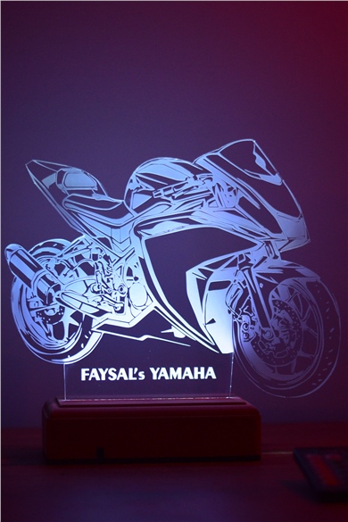 Yamaha R25 Motor Doğum günü Hediyesi Kişiye Özel Gece Lambası