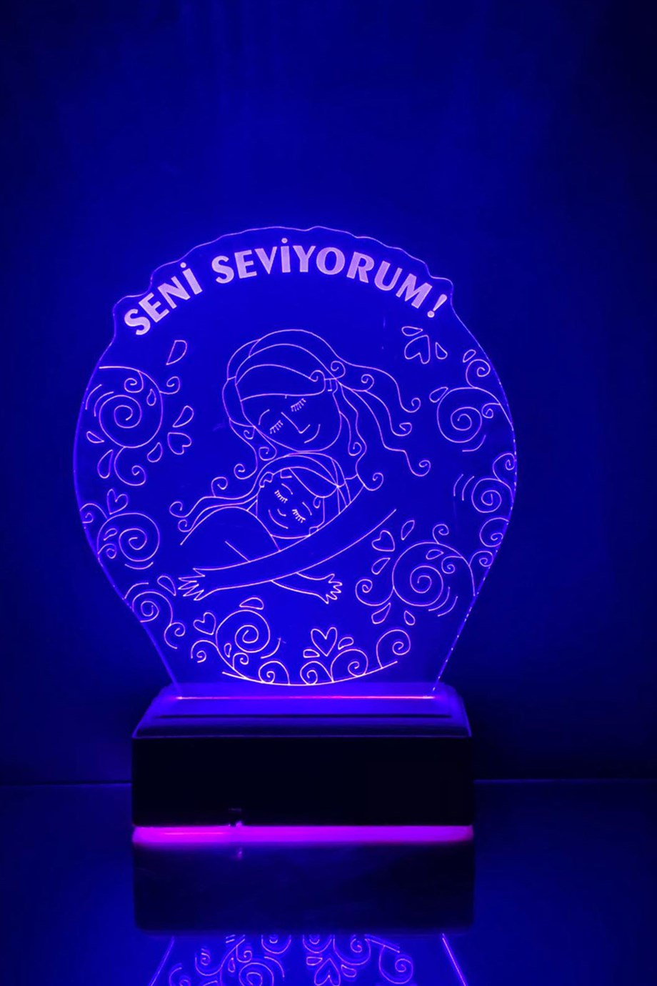 Anneler Günü Hediyesi 3D 16 RENK GECE LAMBASI